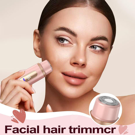 Bikini Trimmer for Women Electric Razors for Women Women's Electric Razor 2 in 1 Shaver Pubic Hair Trimmer Ipx7 Waterproof Wet Dry Use Bikini Shaver for Ladies(Pink)