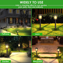 Solar Outdoor Lights, 12 Pack Solar Pathway Lights Waterproof, Landscape Lighting for Path Walkway Lawn Garden Yard Outside Décor, Black