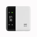 UV Toothbrush Sanitizer Holder & Cleaner with LED Clock Display & Hot Air Drying – Wall-Mounted UV Tooth Brush Holder for Bathroom Decor, Travel Use, Rechargeable Portable Design, Fits All Brushes