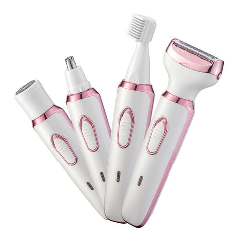 Electric Razor for Women,Hair Trimmer for Face Nose Eyebrow Beard Mustache Arm Leg Armpit Bikini,Painless Rechargeable Portable 4 in 1 Womens Body Shavers Set