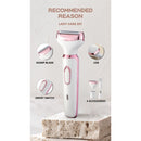 Electric Razor for Women,Hair Trimmer for Face Nose Eyebrow Beard Mustache Arm Leg Armpit Bikini,Painless Rechargeable Portable 4 in 1 Womens Body Shavers Set