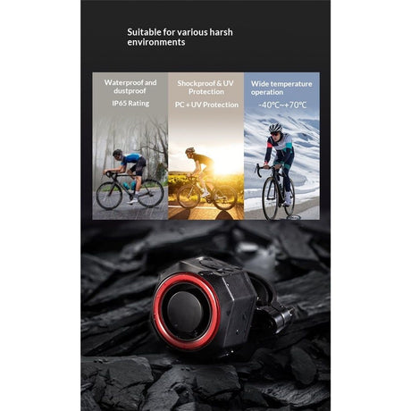 Bike Turn Signals, Bicycle Tail Light with Turn Signals, Bike Tail Light USB Rechargeable with Horn, IP65 Waterproof Anti-Theft Alarm,for Bicycle, Ebike, Scooter
