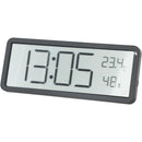 Digital Wall Clocks Battery Operated,Modern Wall Clocks for Living Room Decor, Simple Digital Wall Clock with Temperature/Date/Time, Small Desk Clock for Bedroom Office(Black)