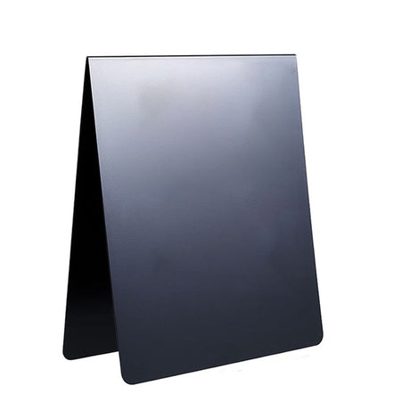1 Pcs  Magnetic Bulletin Board Metal Magnet Board Magnet Display Stand for Tabletop Desktop Home Kitchen Office Decor (Black)