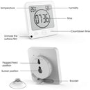 Digital Bathroom Shower Wall Clock Timer with Alarm with Big LCD Display, Waterproof for Water Spray,  Wall Clock Timer for Bathroom Shower Makeup Cooking