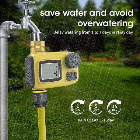 New automatic watering device, garden mini intelligent controller, courtyard lawn timed irrigation device, outdoor watering device, watering plants