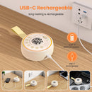 White Noise Machine for Baby & Adults with 22 Relaxing Sounds & Adjustable Night Light, Rechargeable & Portable Sleep Aid for Home & Travel（beige）