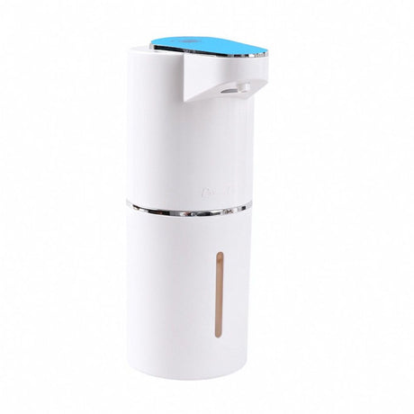 Automatic-Foaming-Soap-Dispenser-Touchless, White Hand Soap Dispenser 13oz/350ml  Wall Mounted & Countertop Design（sky blue）