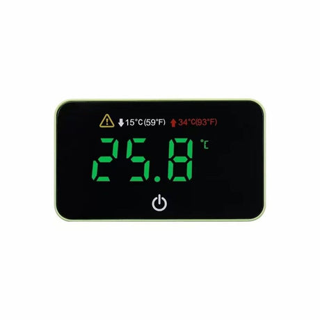 2pcs Aquarium Digital Thermometer with LED Touch Screen - Stick-on Fish Tank Thermometer for Betta Tanks， Cordless Waterproof Sensor