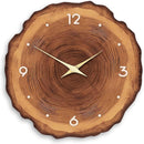 Rustic Wall Clock Silent 12 Inch Battery Operated Wooden Home Decor for Bathroom Kitchen Bedroom Living Room,