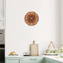 Rustic Wall Clock Silent 12 Inch Battery Operated Wooden Home Decor for Bathroom Kitchen Bedroom Living Room,