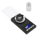 Digital Milligram Jewelry, LED Digital Display Mini Portable High Precision 0.001g Pocket Jewelry with Calibration Weights Tweezers and Weighing Pans (100g)