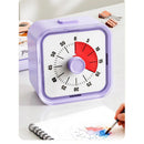 60 Minute Kids Visual Timer Home Edition - for Homeschool Supplies Study Tool, Timer for Kids Desk, Office Desk and Meetings with Silent Operation (Purple)