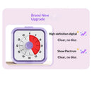60 Minute Kids Visual Timer Home Edition - for Homeschool Supplies Study Tool, Timer for Kids Desk, Office Desk and Meetings with Silent Operation (Purple)