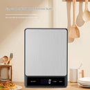 Food Scale Grams and Ounces - Digital Kitchen Scale 10kg/1g Accuracy, Rechargeable ，Stainless Steel, Lightweight for Cooking, Baking, Meal Prep