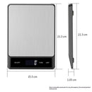 Food Scale Grams and Ounces - Digital Kitchen Scale 10kg/1g Accuracy, Rechargeable ，Stainless Steel, Lightweight for Cooking, Baking, Meal Prep