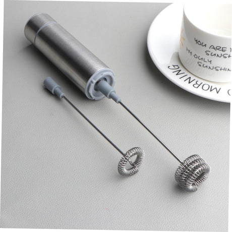 Stainless steel hand-held foam layer spring design, easy coffee mixer for home kitchen, including latte and cappuccino