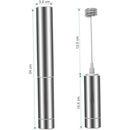 Stainless steel hand-held foam layer spring design, easy coffee mixer for home kitchen, including latte and cappuccino