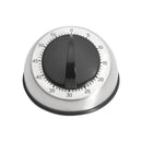 Wind Up Kitchen Timer, Stainless Steel 60-Minutes Mini Cook's Timer, Lightweight Cooking and Baking Portable Countdown Countertop Alarm,