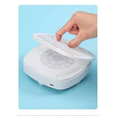 High suction silent vacuum cleaner, portable nail salon specific small nail remover and dust collector+10 filter papers (white)