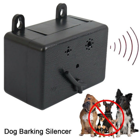 Dog Barking Deterrent Devices, Anti Barking Device for Dogs, Ultrasonic Dog Bark Deterrent, Barks no More Dog Training Device for All Dogs Outdoor Indoor（Black）