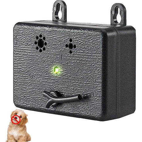 Dog Barking Deterrent Devices, Anti Barking Device for Dogs, Ultrasonic Dog Bark Deterrent, Barks no More Dog Training Device for All Dogs Outdoor Indoor（Black）