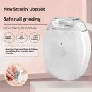 2Pcs Universal Automatic Fingernail Grinder,Portable Electric Nail Clipper,360° Silent Auto Fingernail Cutter and Polishing with LED Light and 3 Speeds for Whole Family