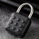 Combination Lock, 6 Digit Password Locker Lock  Zinc Alloy Code Digital Padlock, Push Button Safe Padlock Security Padlocks, Combination Padlock for Gym and School Lockers(Black)