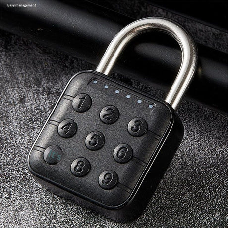 Combination Lock, 6 Digit Password Locker Lock  Zinc Alloy Code Digital Padlock, Push Button Safe Padlock Security Padlocks, Combination Padlock for Gym and School Lockers(Black)