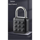 Combination Lock, 6 Digit Password Locker Lock  Zinc Alloy Code Digital Padlock, Push Button Safe Padlock Security Padlocks, Combination Padlock for Gym and School Lockers(Black)