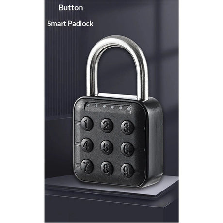 Combination Lock, 6 Digit Password Locker Lock  Zinc Alloy Code Digital Padlock, Push Button Safe Padlock Security Padlocks, Combination Padlock for Gym and School Lockers(Black)