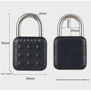 Combination Lock, 6 Digit Password Locker Lock  Zinc Alloy Code Digital Padlock, Push Button Safe Padlock Security Padlocks, Combination Padlock for Gym and School Lockers(Black)