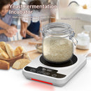 Precise 1°F Thermostat Control (70-100°F) Sourdough Warming Mat for Kitchen Auto Warming On/Off, 12-Hour Timer,Perfect for Sourdough Fermentation & Home Baking (White)