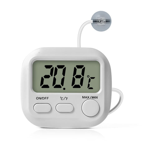 Small Digital Thermometer ON/Off Switch Indoor/Outdoor Meter Gauge , electronic water temperature gauge for fish farming（Large screen thermometer）