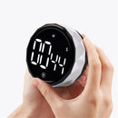 Kitchen Timer Digital Timer Cooking Study Stopwatch Led Counter Alarm Remind Manual Electronic Countdown(218 silver white)