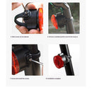 Visible Safety Flashlight Bike Tail Light with  Waterproof, Alarm Mode, Easy Install Bicycle Back Light Rechargeable Rear Bike Lights for Cyclists（Sitting style）