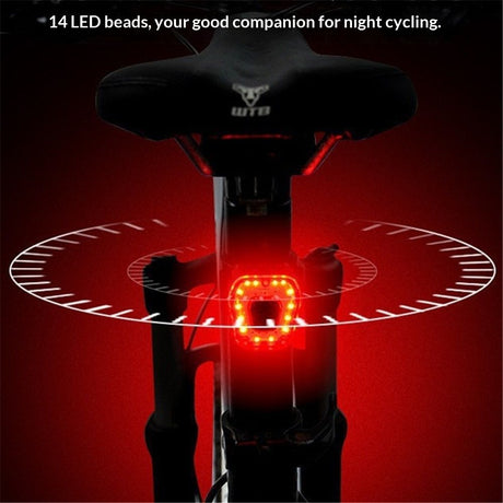 Tail Light, Super Bright Illumination, Easy Installation, Durable Design, for Camping, Hiking, Biking, Fishing