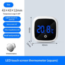 2pcs Digital Aquarium Thermometer, Stick-on LED Fish Tank Thermometer, Mini Aquarium Thermometer Accuracy, Touch Button, Battery, for Fish, Reptile,（Blue letter thermometer）