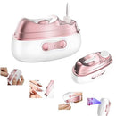 Automatic Electric Nail Clipper & Polisher with Storage|LED Light|UV Lamp|Fingernail & Toenail Polishing Tool/Ideal Gift for Seniors with Limited Mobility & New Parents Trimming Baby Nails（white）