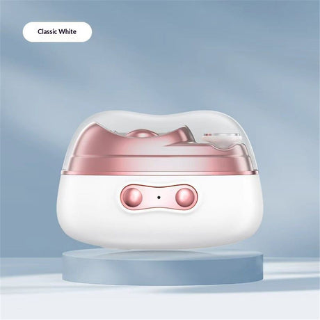 Automatic Electric Nail Clipper & Polisher with Storage|LED Light|UV Lamp|Fingernail & Toenail Polishing Tool/Ideal Gift for Seniors with Limited Mobility & New Parents Trimming Baby Nails（white）