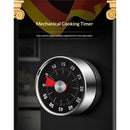 2pcs Magnetic Mechanical Kitchen Visual Timer, Countdown 60 Minute Wind Up Reminder Tool for Baking Cooking Steaming Tanning Learning（black）