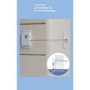 Fingerprint Fridge Lock - Child & Pet Proof Security for Drawers, Cabinets, Ovens, Toilet | Smart Biometric& | Easy Install | Quick Unlock (White, 1 Pcs)