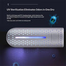 Shoe Dryer, 360° Heating Quick Drying Portable Boot Dryer, No Noise Foot Dryer for Rainy Seasons Winter Travel, Dormitory Eliminate Bad Odor Electric Warmer for Gloves, Socks, Ski Boots(White)