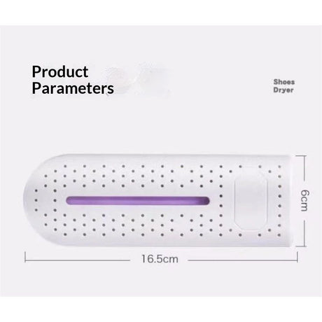 Shoe Dryer, 360° Heating Quick Drying Portable Boot Dryer, No Noise Foot Dryer for Rainy Seasons Winter Travel, Dormitory Eliminate Bad Odor Electric Warmer for Gloves, Socks, Ski Boots(White)