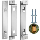 3 Sets Bird House Hanger Bracket, Rust Proof Galvanized Steel Bird House Kit, Stable Mounting Bracket with Screws for Securing and Stabilizing Bird Houses Nesting Boxes Feeders