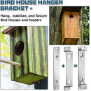 3 Sets Bird House Hanger Bracket, Rust Proof Galvanized Steel Bird House Kit, Stable Mounting Bracket with Screws for Securing and Stabilizing Bird Houses Nesting Boxes Feeders