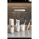 Travel Storage mouthwash Mug, Transparent Toothbrush Mug, Dual-Purpose Couple Tooth Cup universal Four cups
