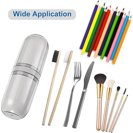 Travel Storage mouthwash Mug, Transparent Toothbrush Mug, Dual-Purpose Couple Tooth Cup universal Four cups