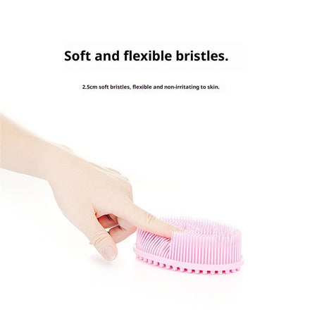 Body Scrubber  Infused Silicone Shower Brush, Tested Dual Sided, Stays Fresher Longer,  Certified Gentle Exfoliating Loofah Alternative Sensitive Skin Women