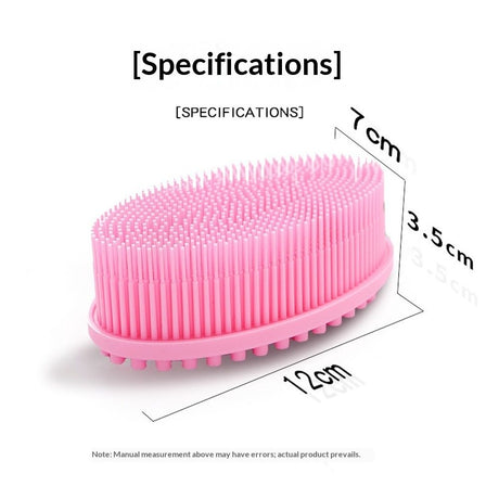 Body Scrubber  Infused Silicone Shower Brush, Tested Dual Sided, Stays Fresher Longer,  Certified Gentle Exfoliating Loofah Alternative Sensitive Skin Women